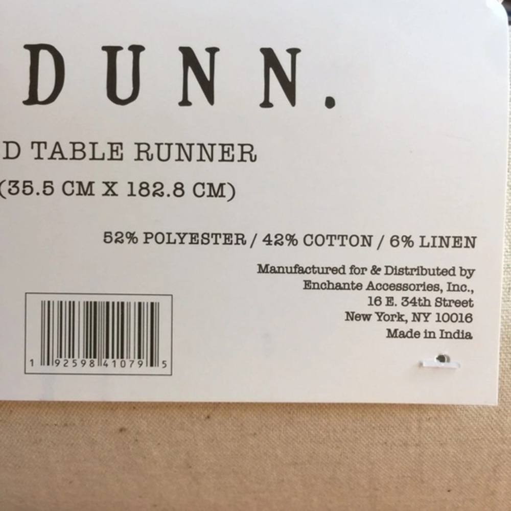 NWT Rae Dunn Table Runner - Picture 4 of 4